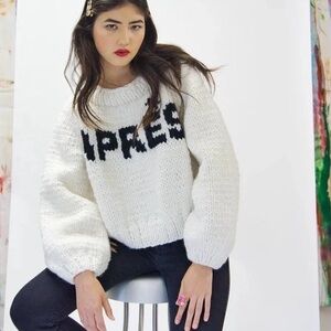 GOGO Cream Wool Knit Après Pullover Sweater
